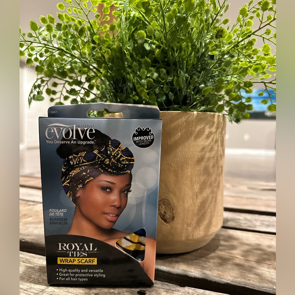 NIB Evolve Royal Ties Wrap Scarf Top Knot Turban